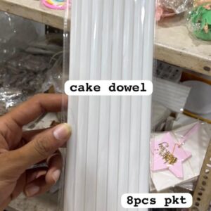 Premium Plastic Cake Dowels for Tiered Cake Support Pack of 8