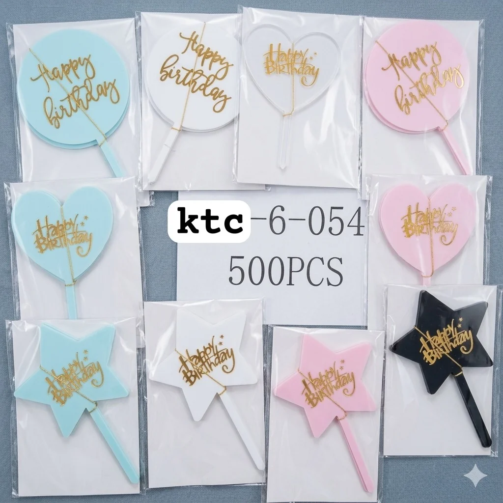 acrylic cake topper
