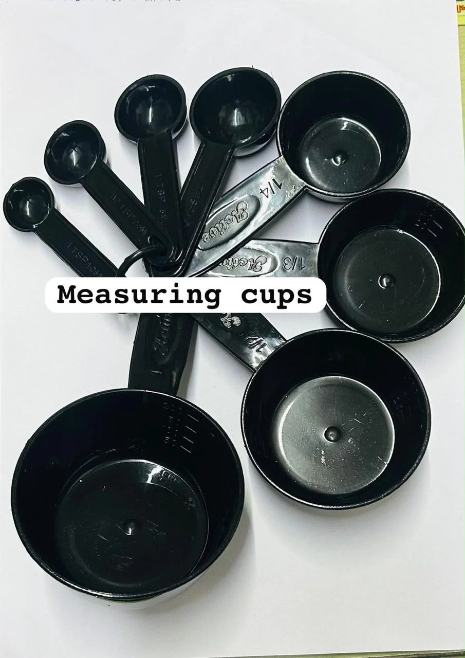 Premium Plastic Measuring Cups and Spoons Combo Set for Baking