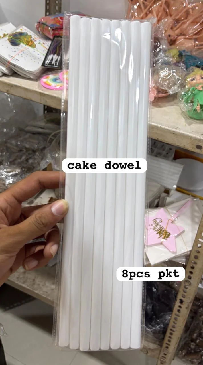 Premium Plastic Cake Dowels for Tiered Cake Support Pack of 8